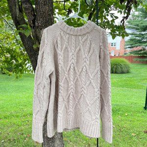 H&M Cream Cable knit Sweater